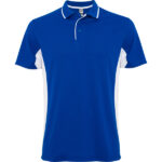 QUICK DRY POLO 100% POLYESTER ROYAL BLUE - WHITE