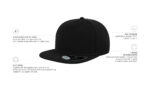 SNAP FIVE CAP-FLAT-PVS CLOSE - BLACK - Image 4