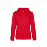 QUEEN ZIPPED HOOD - RED