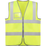 SAFETY VEST WITH ZIP-NEON YELLOW