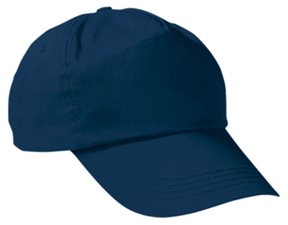 64 - ORION NAVY BLUE CAP-5 PANEL 100% COTTON / KIDS - NAVY BLUE - Image 1