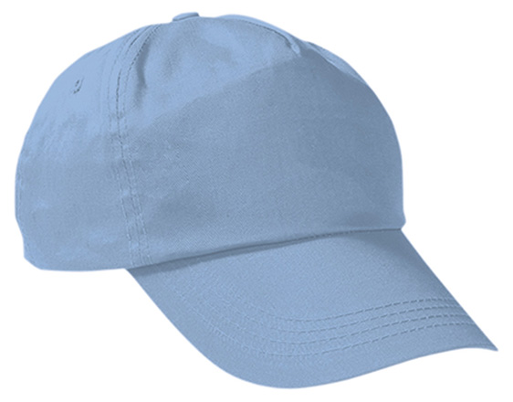 64 - SKY BLUE CAP-5 PANEL 100% COTTON - SKY BLUE - Image 1
