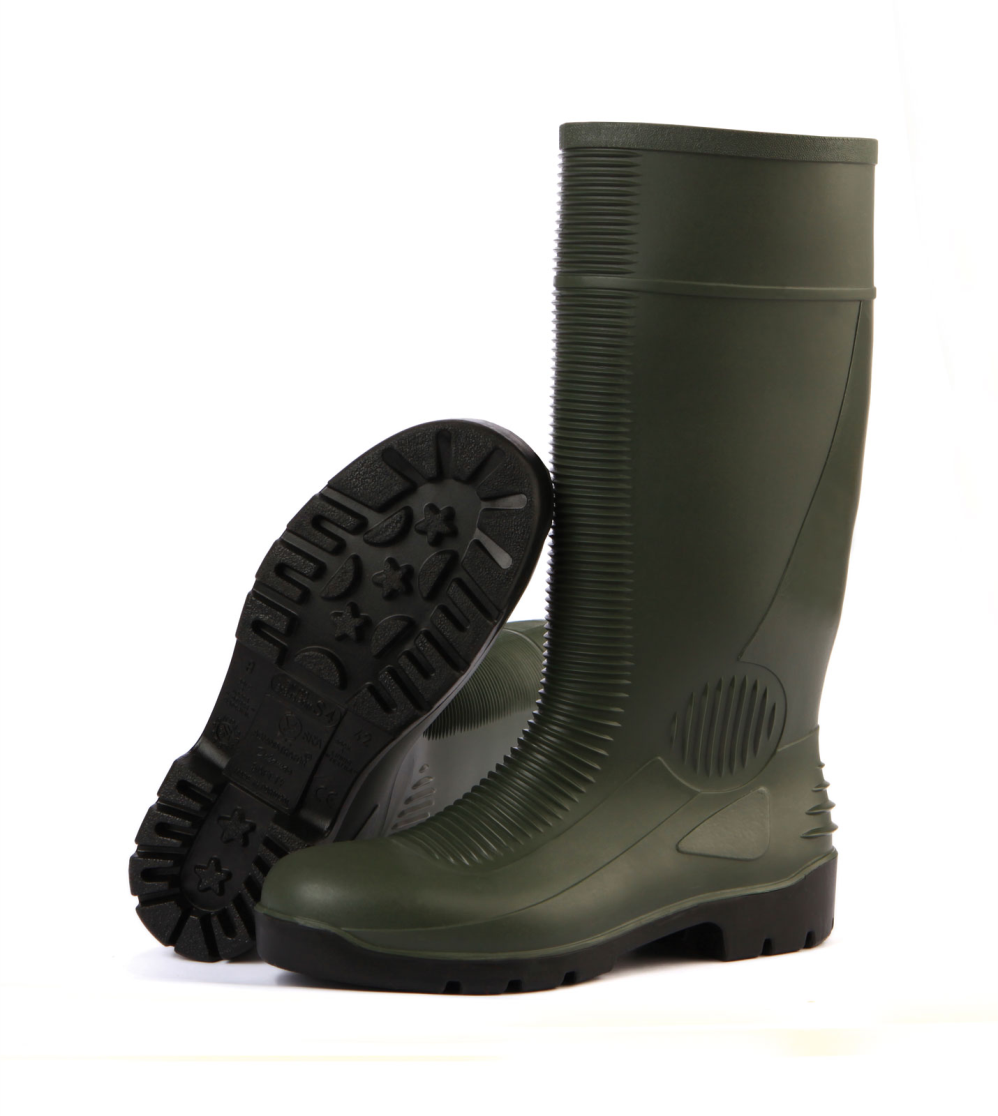 DIKAMAR PVC SAFETY BOOTS - GREEN DIKAMAR PVC SAFETY BOOTS S3 - BOTTLE GREEN - Image 1