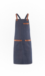 ESPRESSO LONG APRON-BLUE DENIM