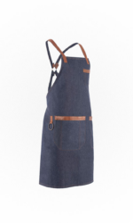 ESPRESSO LONG APRON-BLUE DENIM - Image 3