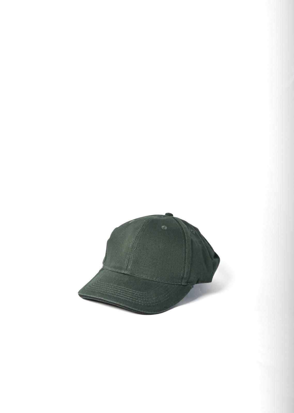 65-BOTTLE GREEN CAP - BRUSHED 6 PANEL - BOTTLE GREEN - Image 1