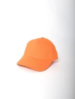 CAP - BRUSHED 6 PANEL - ORANGE