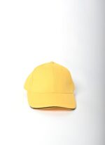 CAP - BRUSHED 6 PANEL - GOLD YELLOW